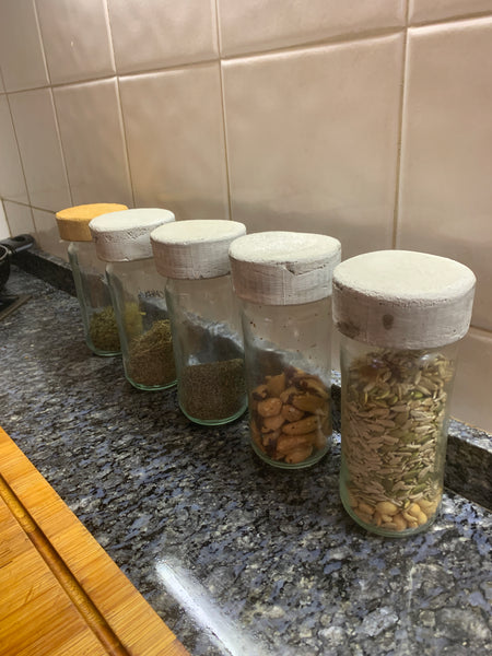 Tapa de rosca de cemento para bote recipiente cristal