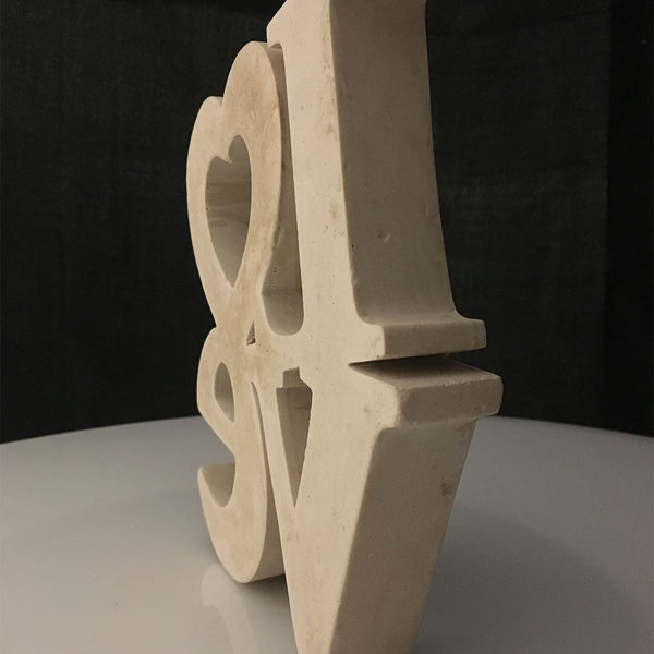 Escultura Letras Love Arena - Camaleon-art - concrete shop art