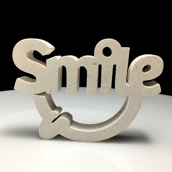 Escultura Smile Hueso - Camaleon-art - concrete shop art