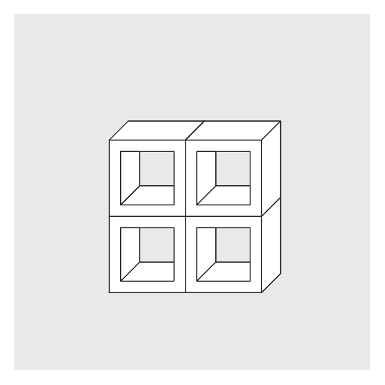 Cubo multiusos en concreto