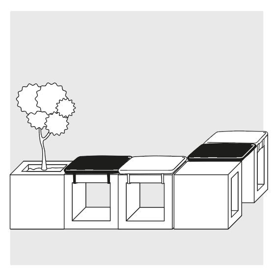 Cubo multiusos en concreto