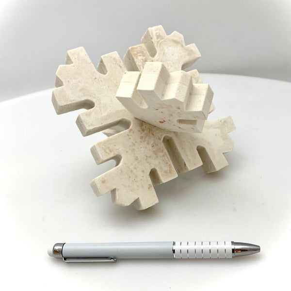 Escultura copo de nieve - Camaleon-art - concrete shop art