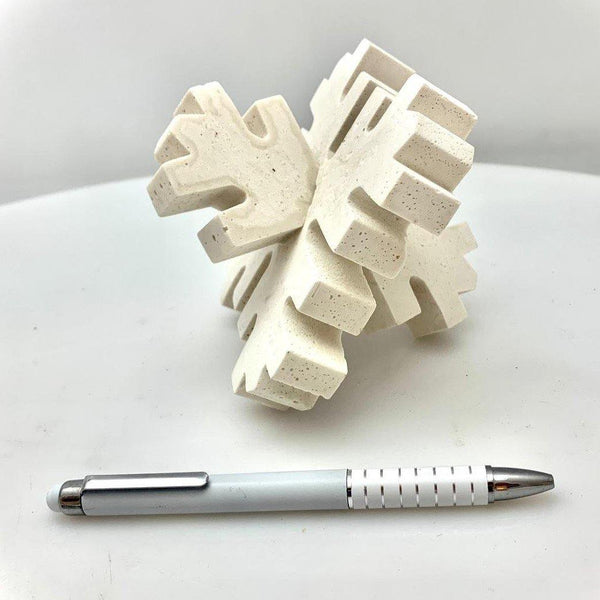 Escultura copo de nieve - Camaleon-art - concrete shop art