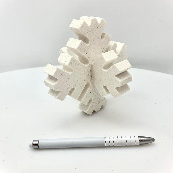 Escultura copo de nieve - Camaleon-art - concrete shop art