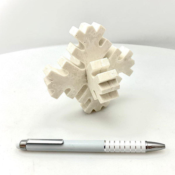 Escultura copo de nieve - Camaleon-art - concrete shop art