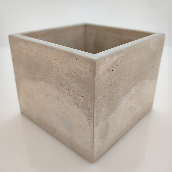Pack 2 Cubos o maceta de cemento pulido - Camaleon-art - concrete shop art