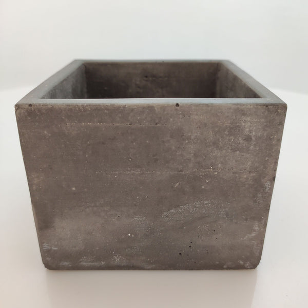 Pack 3 Cubos o maceta de cemento pulido - Camaleon-art - concrete shop art