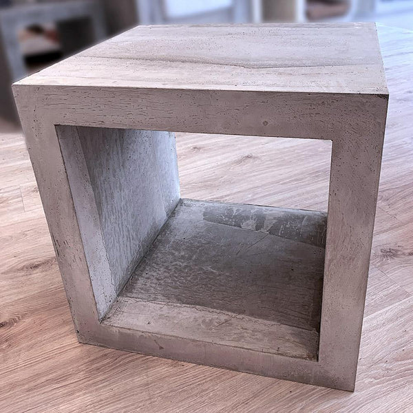 Cubo multiusos en concreto - Camaleon-art - concrete shop art