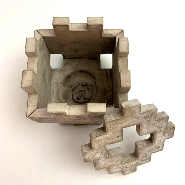 Porta velas apilable - Camaleon-art - concrete shop art