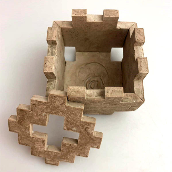 Porta velas apilable - Camaleon-art - concrete shop art