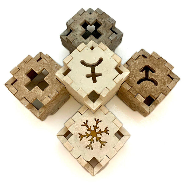 Porta velas apilable - Camaleon-art - concrete shop art