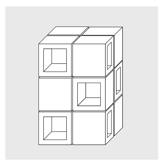 Cubo multiusos en concreto