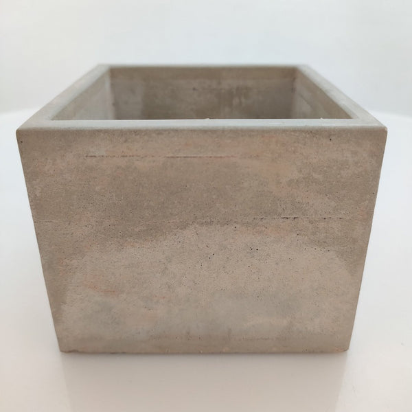Pack 3 Cubos o maceta de cemento pulido - Camaleon-art - concrete shop art