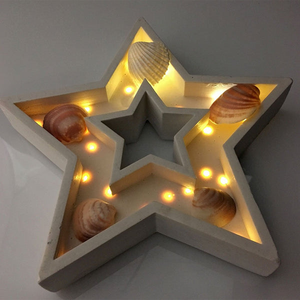 Estrella iluminada - Camaleon-art - concrete shop art
